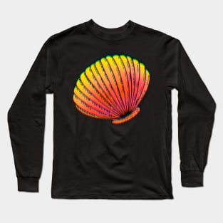 Orange Sea Shell Long Sleeve T-Shirt